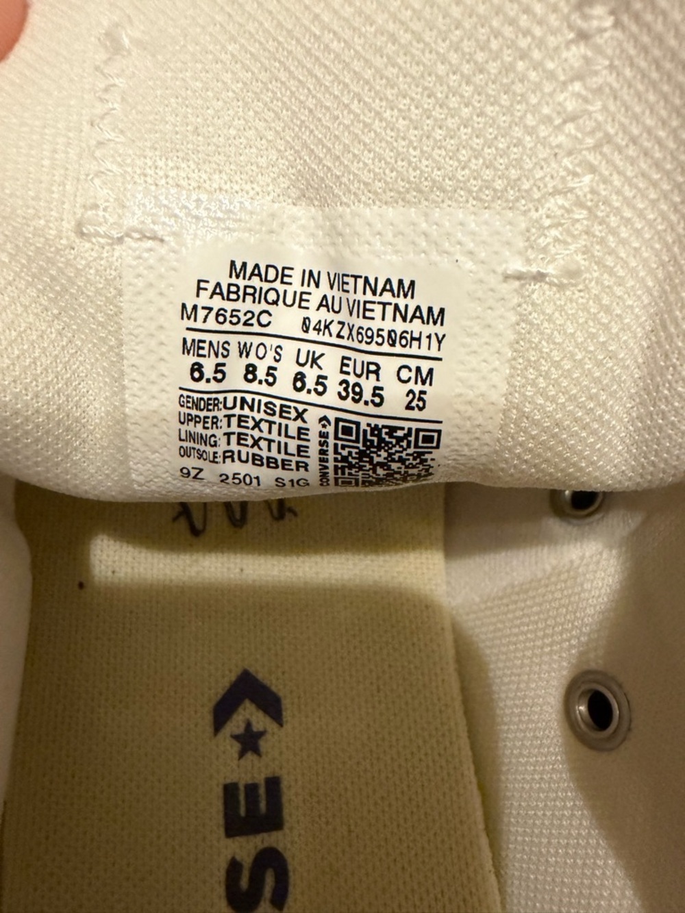 Converse Classic White Canvas Sneakers - Picture 3 of 3